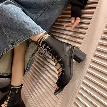 Ботильоны женские черный Kemeilian