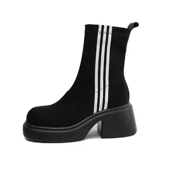 Ботильоны женские черный Ouumeis