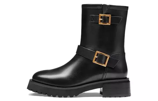 Ботильоны женские черный с флисовой подкладкой Zsazsazsu