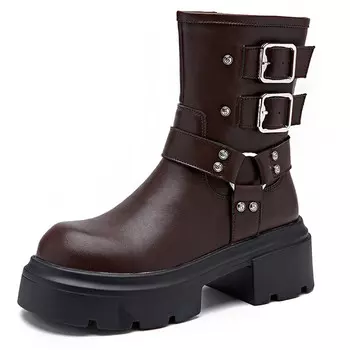 Ботильоны женские Easttata Et, коричневый