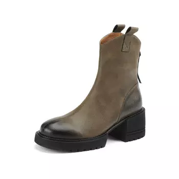 Ботильоны женские Echo&Yolo, темно-зеленый