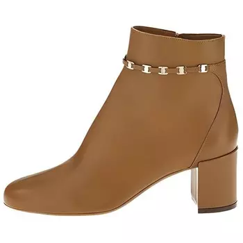 Ботильоны женские Ferragamo, кофейный
