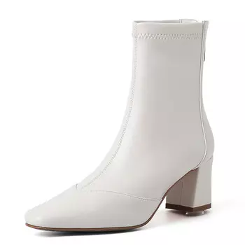 Ботильоны женские Flowerskam, белый