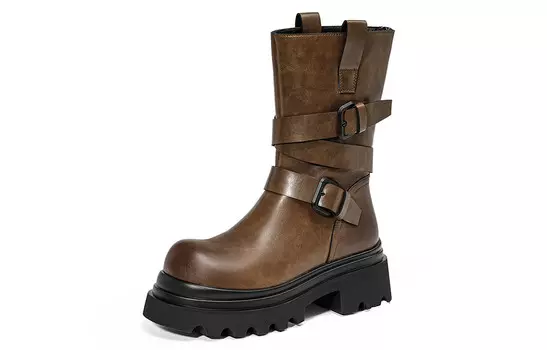 Ботильоны женские хаки Eblan