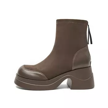 Ботильоны женские хаки Eblan