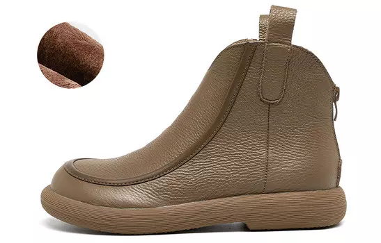 Ботильоны женские хаки Oulisasi