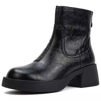 Ботильоны женские Help, цвет Black Fleece-Lined