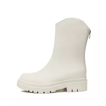 Ботильоны женские Help, цвет White Fleece-lined