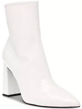 Ботильоны женские Iloise на лакированном блочном каблуке Wild Pair, цвет white patent