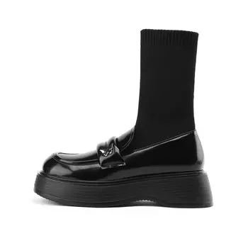 Ботильоны женские JOSINY лакированные на платформе, черный