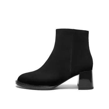 Ботильоны женские Joypeace, цвет Black sheepskin