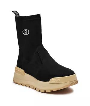 Ботильоны женские Liu Jo на толстой контрастной подошве, черный