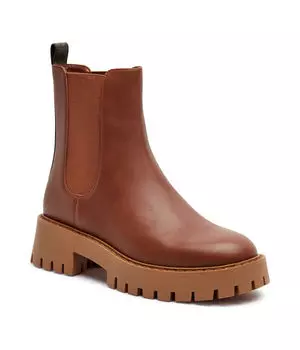 Ботильоны женские Michael Kors кожаные высокие, коричневый