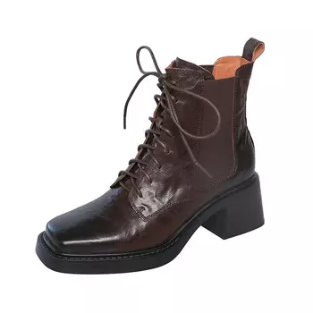 Ботильоны женские Mo Lin, коричневый