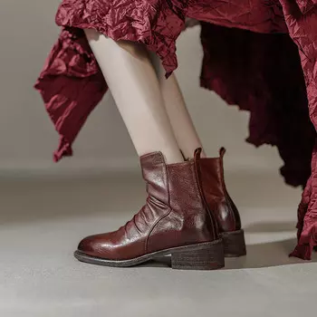 Ботильоны женские Mo Lin, коричневый