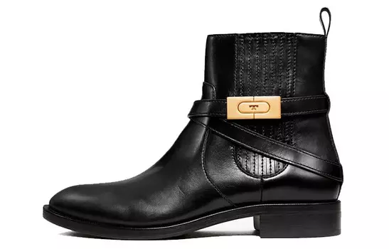 Ботильоны женские низкие черные Tory Burch