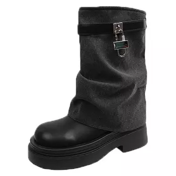 Ботильоны женские Nunz, хаки