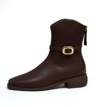 Ботильоны женские Ouumeis, темно-коричневый