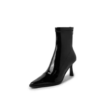 Ботильоны женские Pvaj, цвет Black Patent Leather