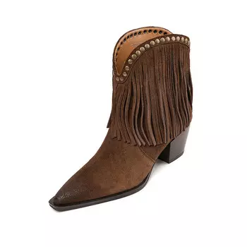 Ботильоны женские Qiaoliner, черный