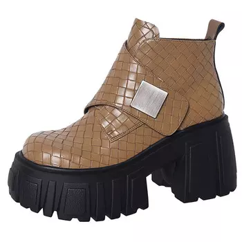 Ботильоны женские Qiaoliner, желтый