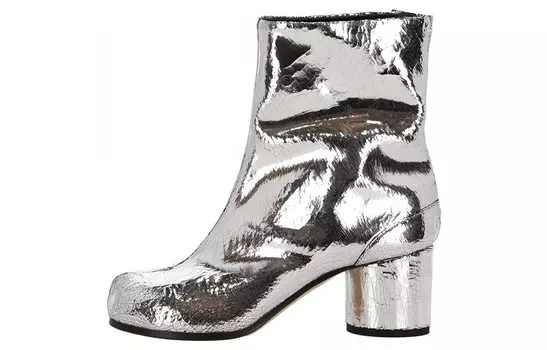 Ботильоны женские серебристые Maison Margiela