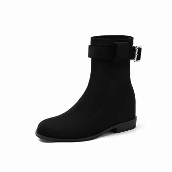 Ботильоны женские Su Yanjiao, цвет Black Fleece-lined