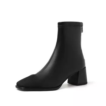 Ботильоны женские Su Yanjiao, цвет Black Fleece-lined