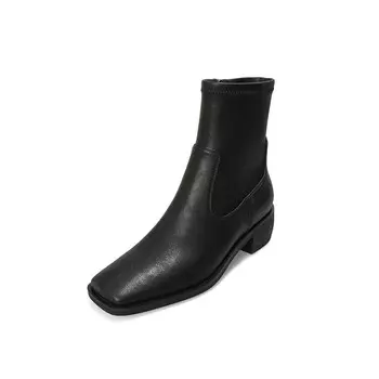 Ботильоны женские Su Yanjiao, цвет Black Fleece-lined