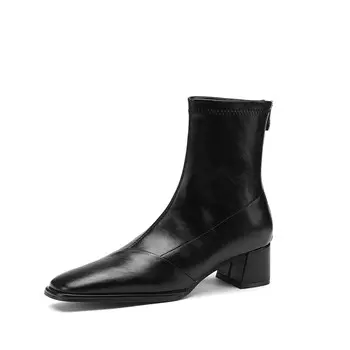 Ботильоны женские Su Yanjiao, цвет Black Fleece-lined