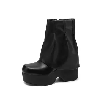 Ботильоны женские Su Yanjiao, цвет Black Fleece-lined