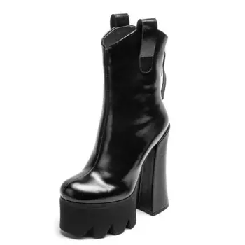 Ботильоны женские Su Yanjiao, цвет Black Fleece-lined