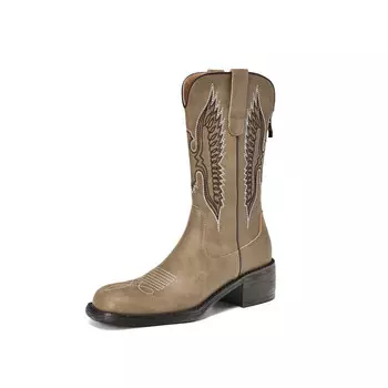 Ботильоны женские Su Yanjiao, цвет Desert Apricot Velvet Lining