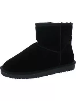 Ботильоны женские замшевые с меховой подкладкой Thimble Gooce, черный