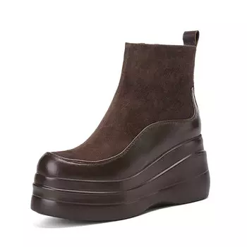 Ботильоны женские Zi Xiao, темно-коричневый