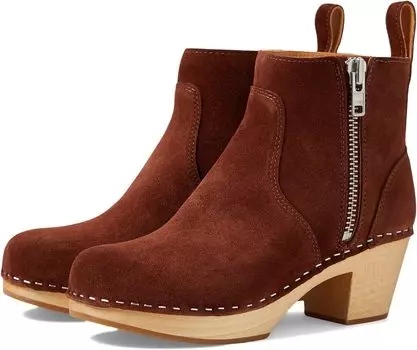 Ботильоны Zip It Emy Swedish Hasbeens, цвет Cognac Suede