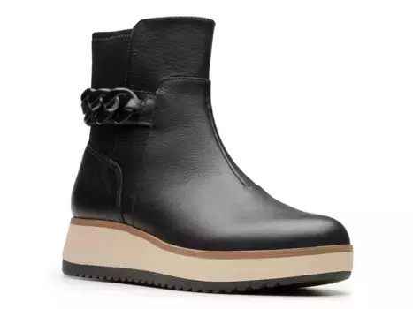 Ботильоны Zylah Rose Wedge Bootie Clarks, черный