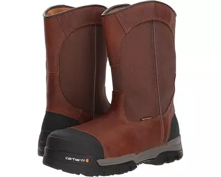 Ботинки 10" Waterproof Comp Toe Pull-On Work Boot Carhartt, коричневый