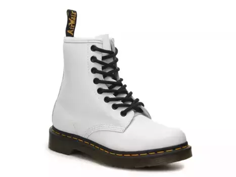 Ботинки 1460 - женские Dr. Martens, White Leather