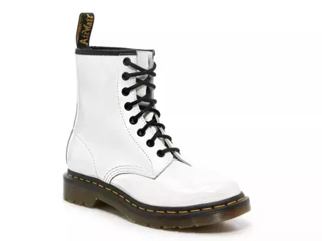 Ботинки 1460 - женские Dr. Martens, White Patent Leather