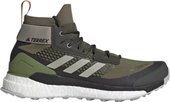 Ботинки Adidas Terrex Free Hiker GTX 'Raw Khaki', зеленый
