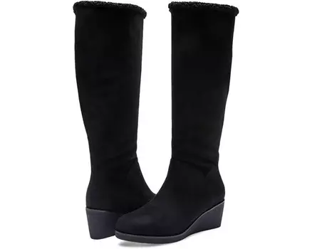 Ботинки Aerosoles 2BINOCULAR Tall Wedge Boot, цвет Black Faux Suede