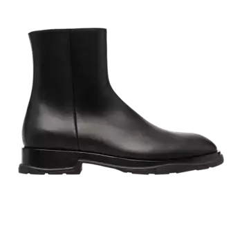 Ботинки Alexander McQueen Half Leather Boot Black, черный