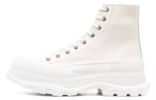 Ботинки Alexander Mcqueen Slick Ankle с протектором, белый