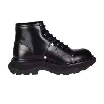 Ботинки Alexander McQueen Wmns Tread Slick Lace Up Boot, черный