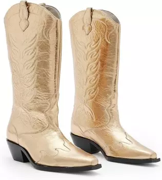 Ботинки AllSaints Dolly Boot, цвет Metallic Gold