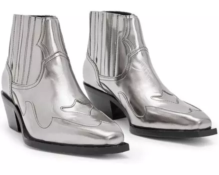 Ботинки AllSaints Jonty Metallic, серебряный