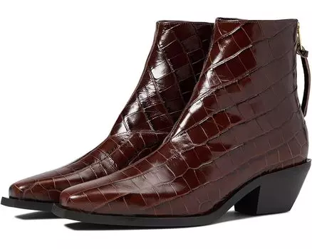 Ботинки AllSaints Lenora, цвет Dark Brown Croco