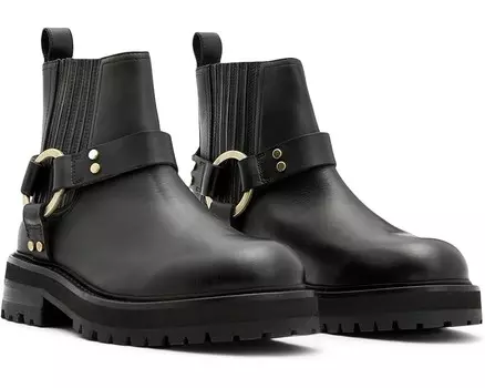 Ботинки AllSaints Maddie Biker Boots, цвет Black/Warm Brass