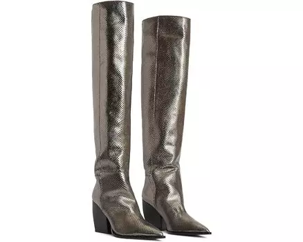 Ботинки AllSaints Reina Snake, цвет Gunmetal Grey